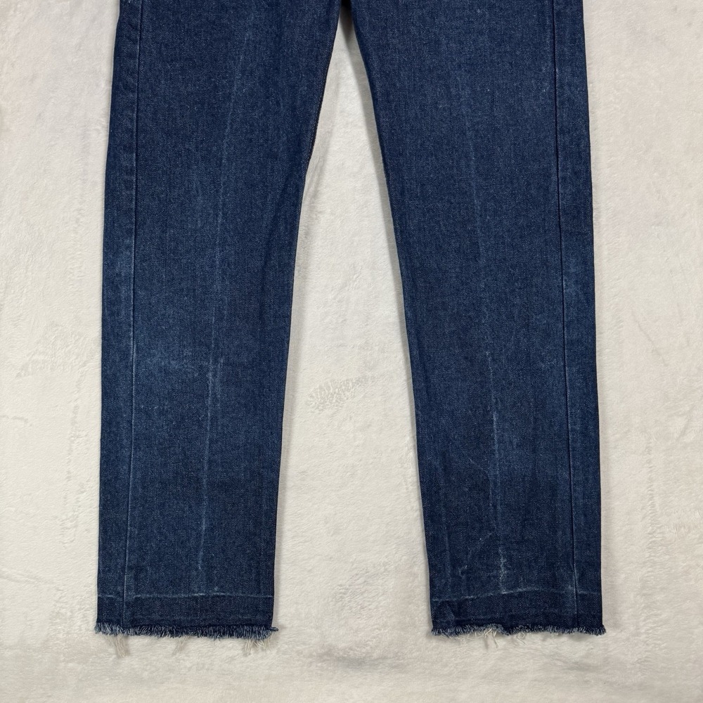 Vintage Levi's Orange Tab 505 Jeans Tag 36x32 Size 34 Dark Raw Rigid Denim USA - Picture 16 of 16